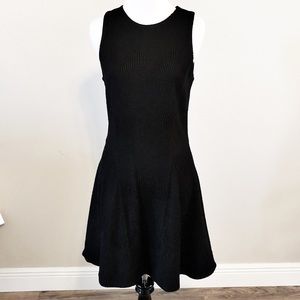💐Rag & Bone Medium Black Textured Fit Flare Dress
